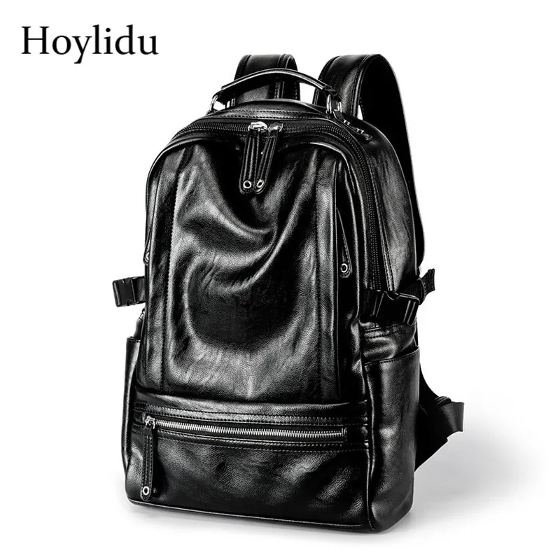 Водонепроницаемый рюкзак из искусственной кожи мужские Наплечные сумки