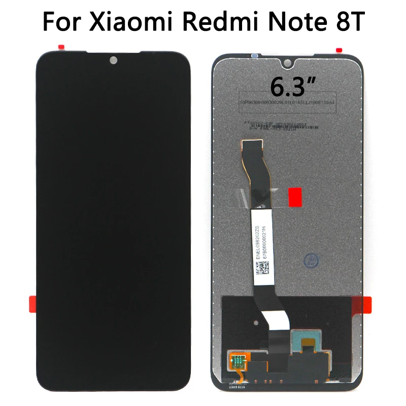 ЖК дисплей для Xiaomi Redmi note 8 note8t сенсорный экран с дигитайзером в сборе запчасти 8t