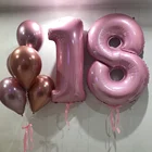 Воздушные шары из фольги с цифрами, 3240 дюймов, 18 дюймов