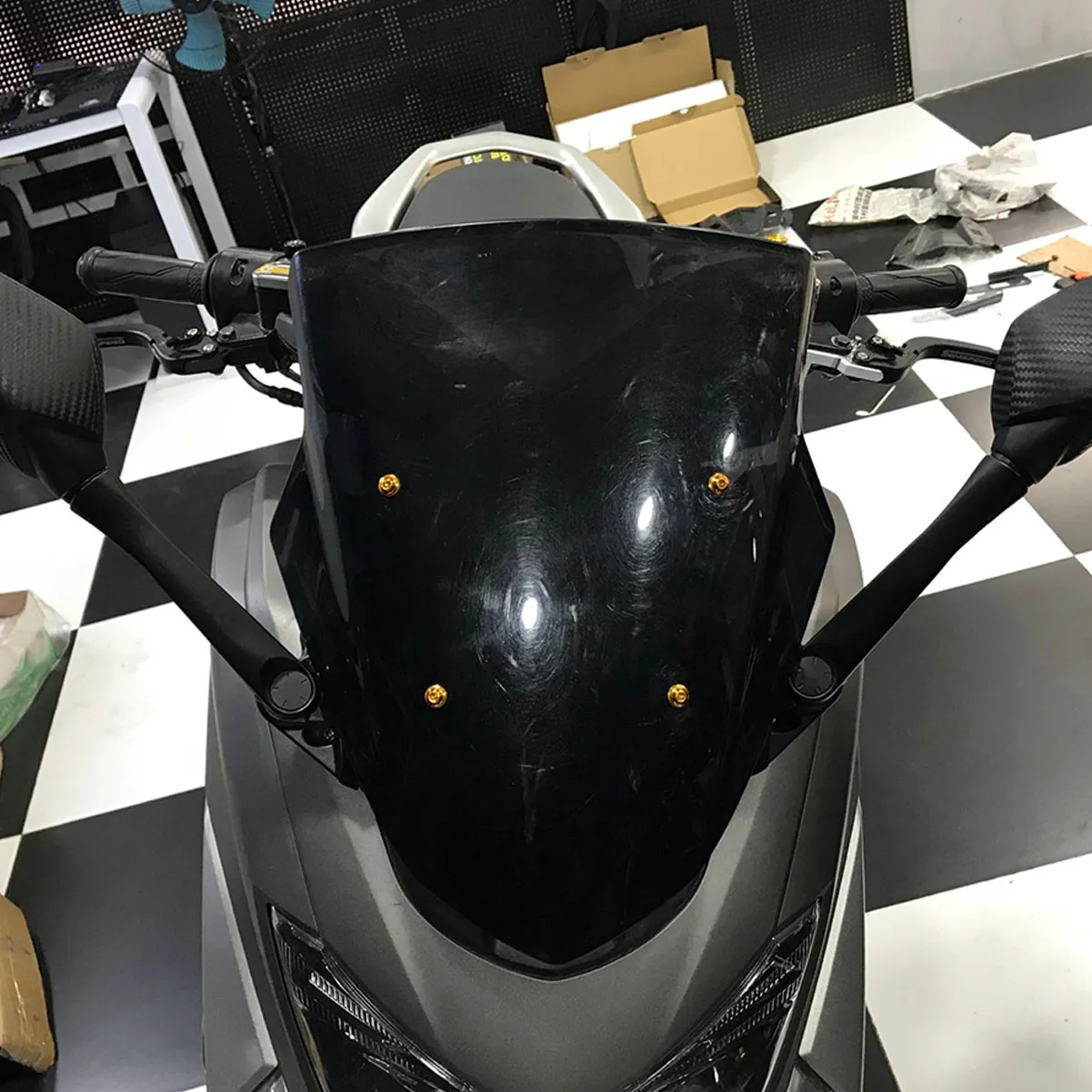 Обувь для езды на мотоцикле Yamaha части N MAX155 125 150 2015 2019 кронштейн зеркала заднего