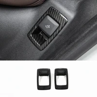 abs carbon fiber for bmw x3 g01 2018 2019 car rear seat adjustment switch decoration cover trim car styling accessories 2pcs