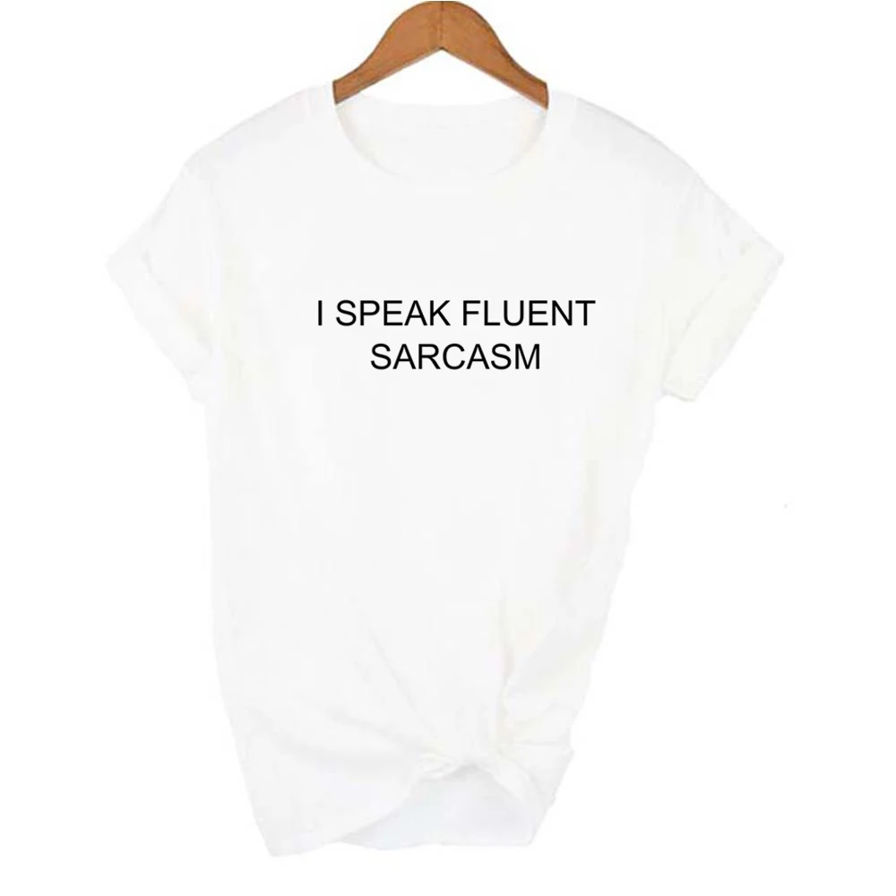 Женская футболка с надписью I Talk Повседневная круглым вырезом в стиле Харадзюку