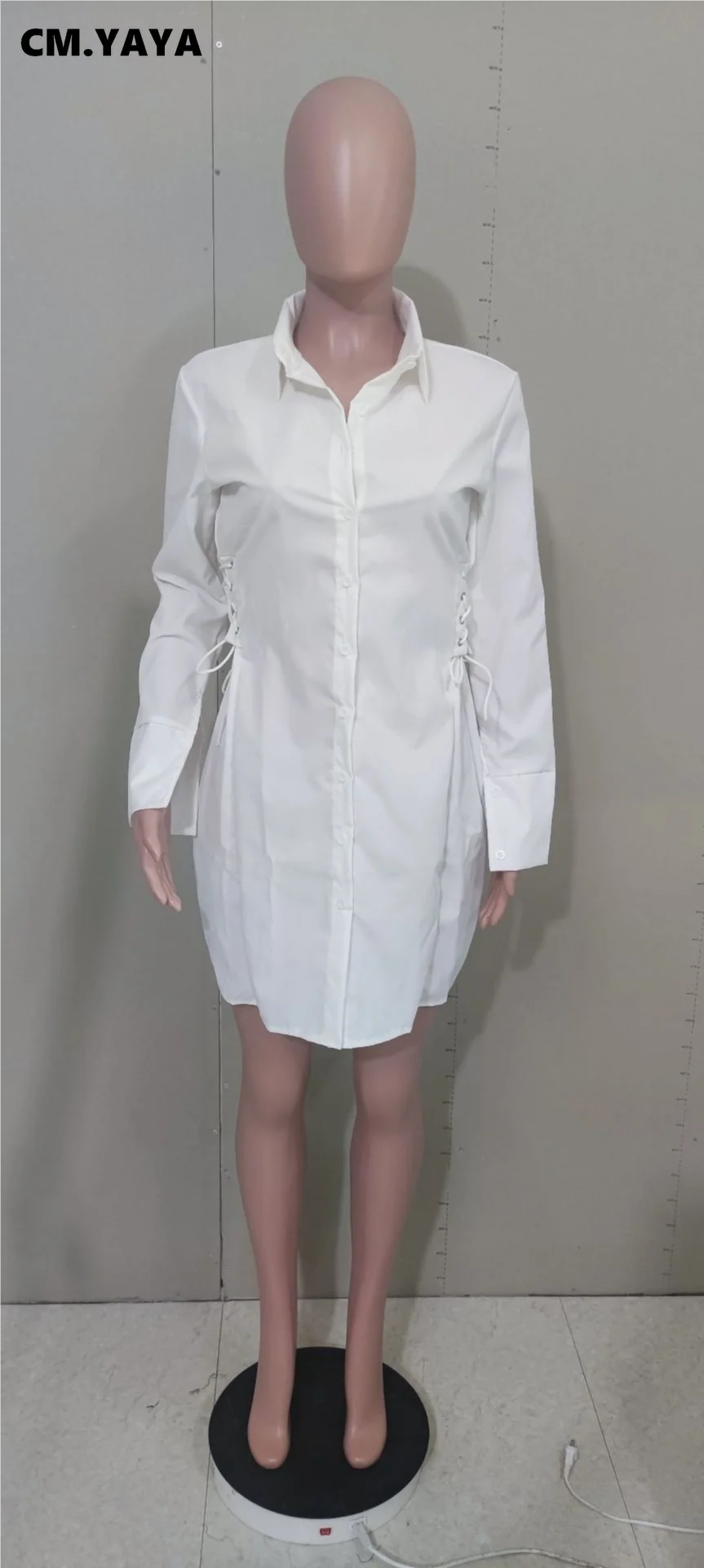 Мини-платье женское однотонное ТРАПЕЦИЕВИДНОЕ с поясом и