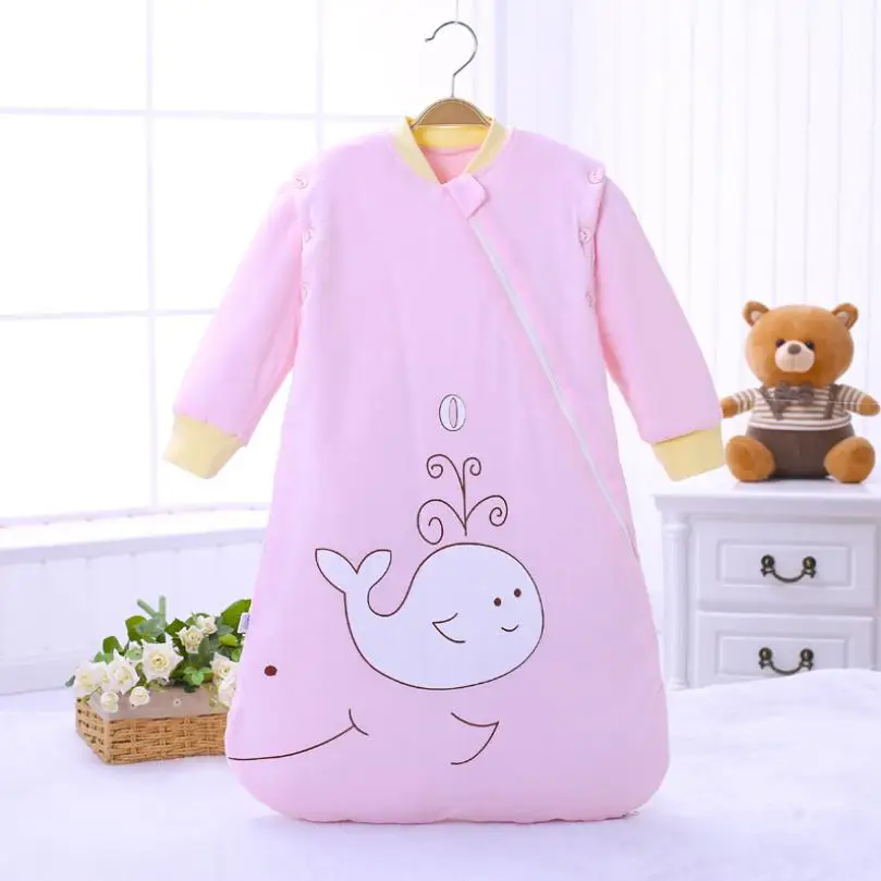 Pink Спальный мешок с длинными рукавами для малышей; спальный мешок для новорожденных; спальный мешок для От 0 до 2 лет; спальный мешок для малышей - Цвет: Pink
