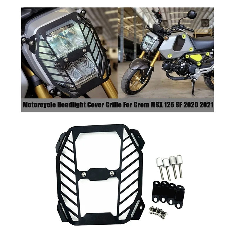 

Крышка передней фары мотоцикла, Защита радиатора для Honda Grom MSX 125 SF 2020 2021