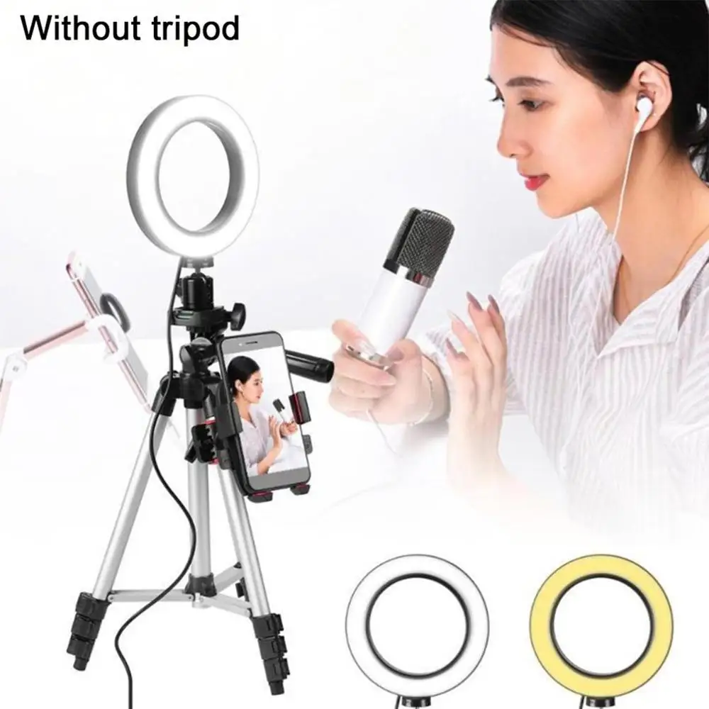 

18 Inch LED Selfie Ring Fill Light Makeup Ring Light Portable Live Broadcast Fill Light Selfie Tripod for Makeup Video Live