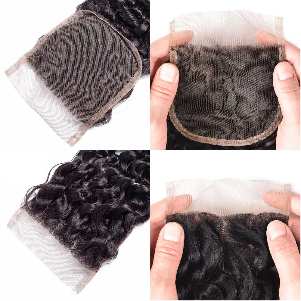 Перуанские крупные волнистые пучки с застежкой шикарная корона 100% Искусственные