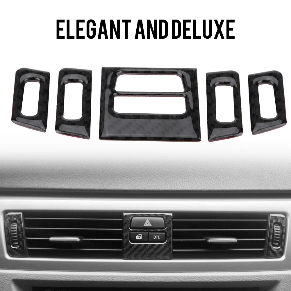

Carbon Fiber Car Interior Air Conditioner Outlet Panel Frame Cover Trim Suitable For BMW 3 Series E90 / E92 / E93 (2005-2012)