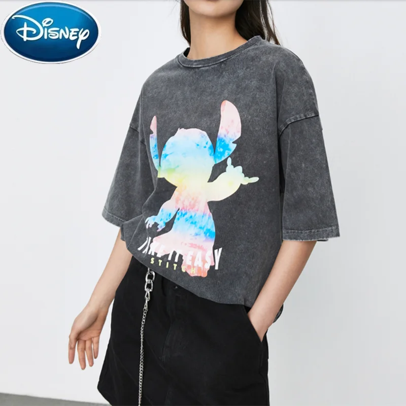 

Футболка женская хлопковая с коротким рукавом, с изображением персонажа Disney