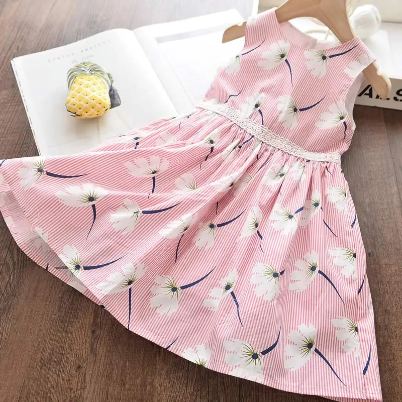 

Melario Flying Sleeve Kids Girls Embriodery Flowers Dresses Fashion Girl Baby Casual Costumes Children Vestidos Clothing 3-7Y