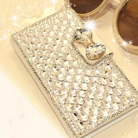 luxury diamonds leather case for samsung galaxy s20 plus s10 5g s9 s8 note 20 ultra 10 9 8 a10 a40 a50 a70 a30s a7 phone cover
