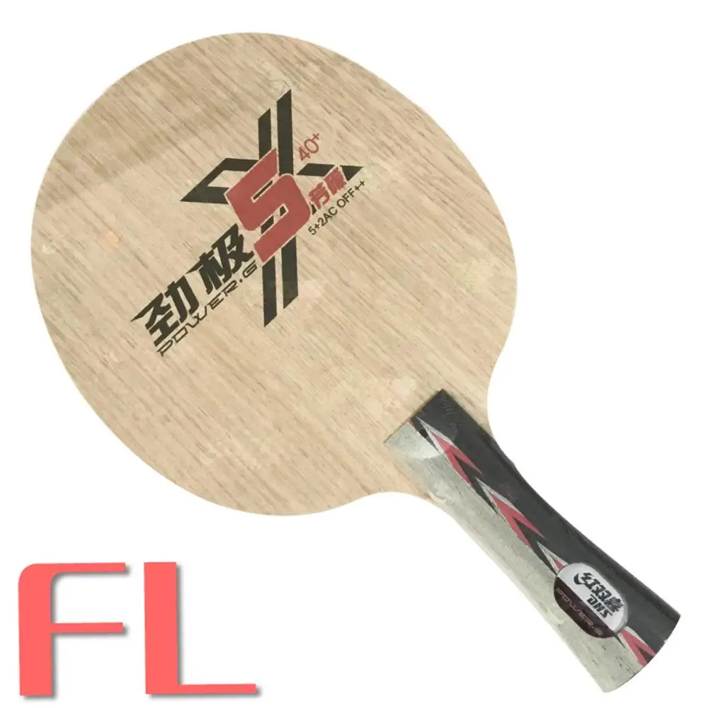 FL long handle DHS Новинка POWER-G 5X PG 5 X ракетка для настольного тенниса Arylate Carbon ALC ракетка для пинг понга летучая мышь - Цвет: FL long handle