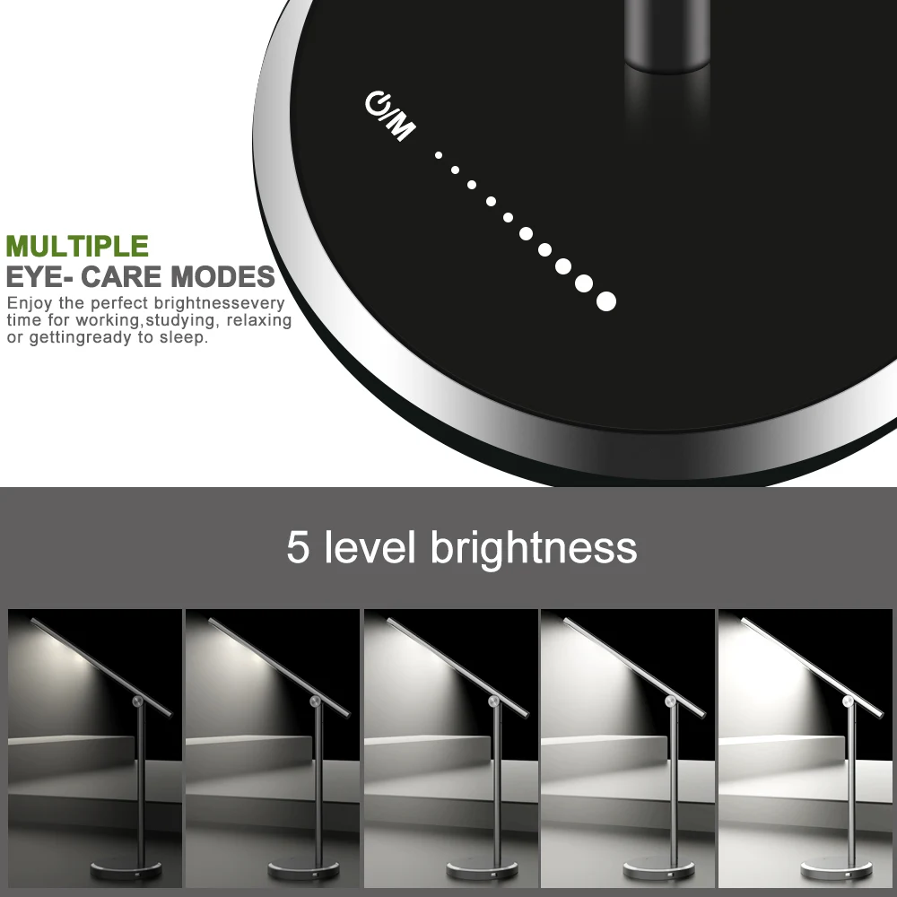 Светодиодный светильник настольная лампа с 5 цветными режимами x5 сенсорное