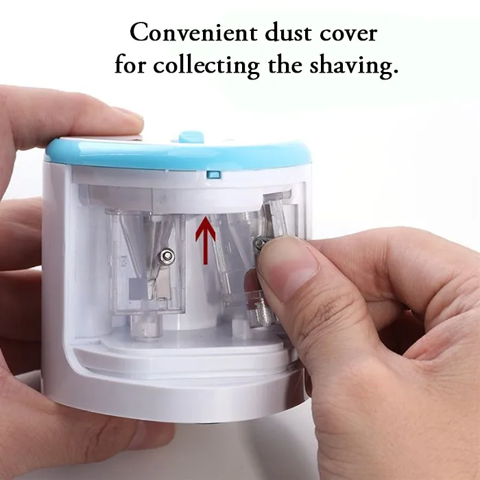 Электрическая точилка для карандашей с 2 отверстиями быстро и остро управляемые