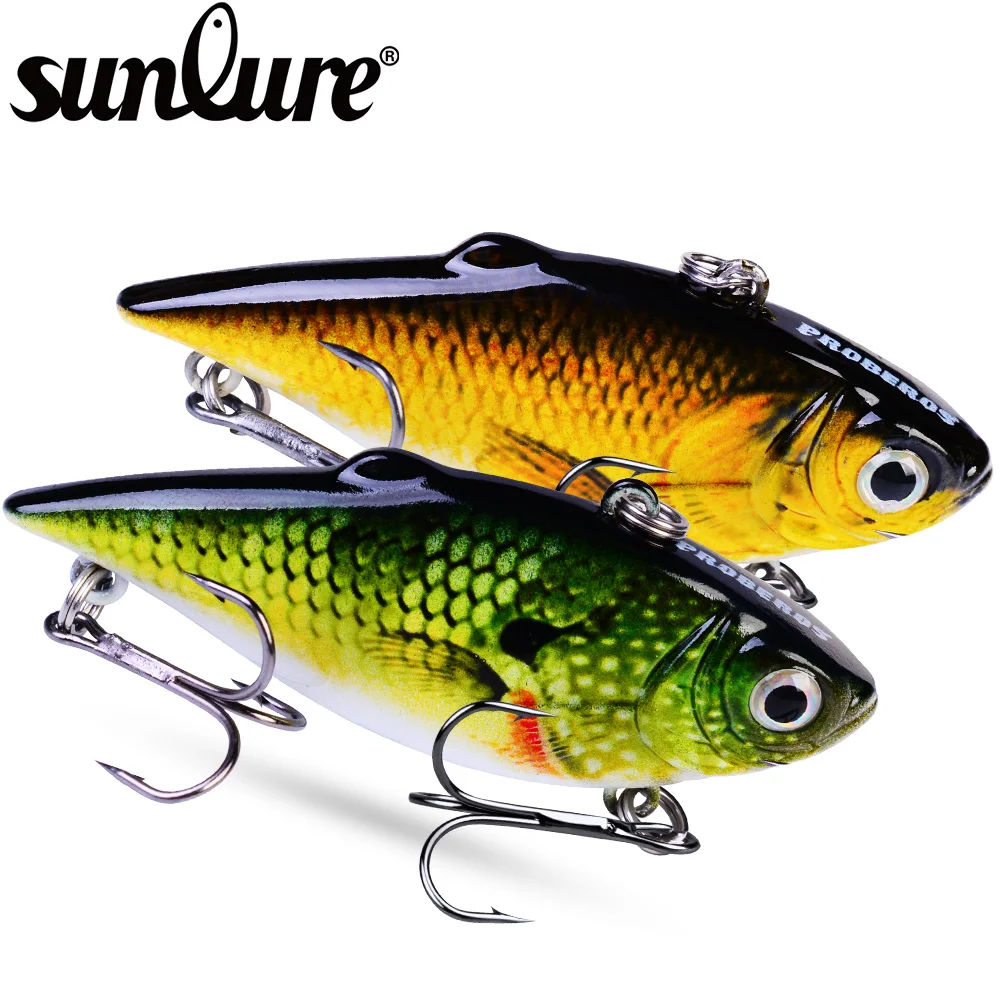 Sunlure 1 шт. VIB рыболовная приманка 6 5 см-9 г жесткая Приманка Crankbait искусственная 3D Eyes