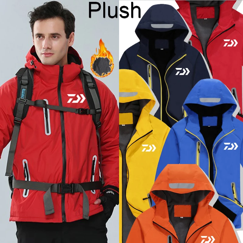 

Новинка, куртки для рыбалки, зимняя осенне-зимняя водонепроницаемая теплая одежда для рыбалки, мужские толстые уличные рубашки для рыбалки