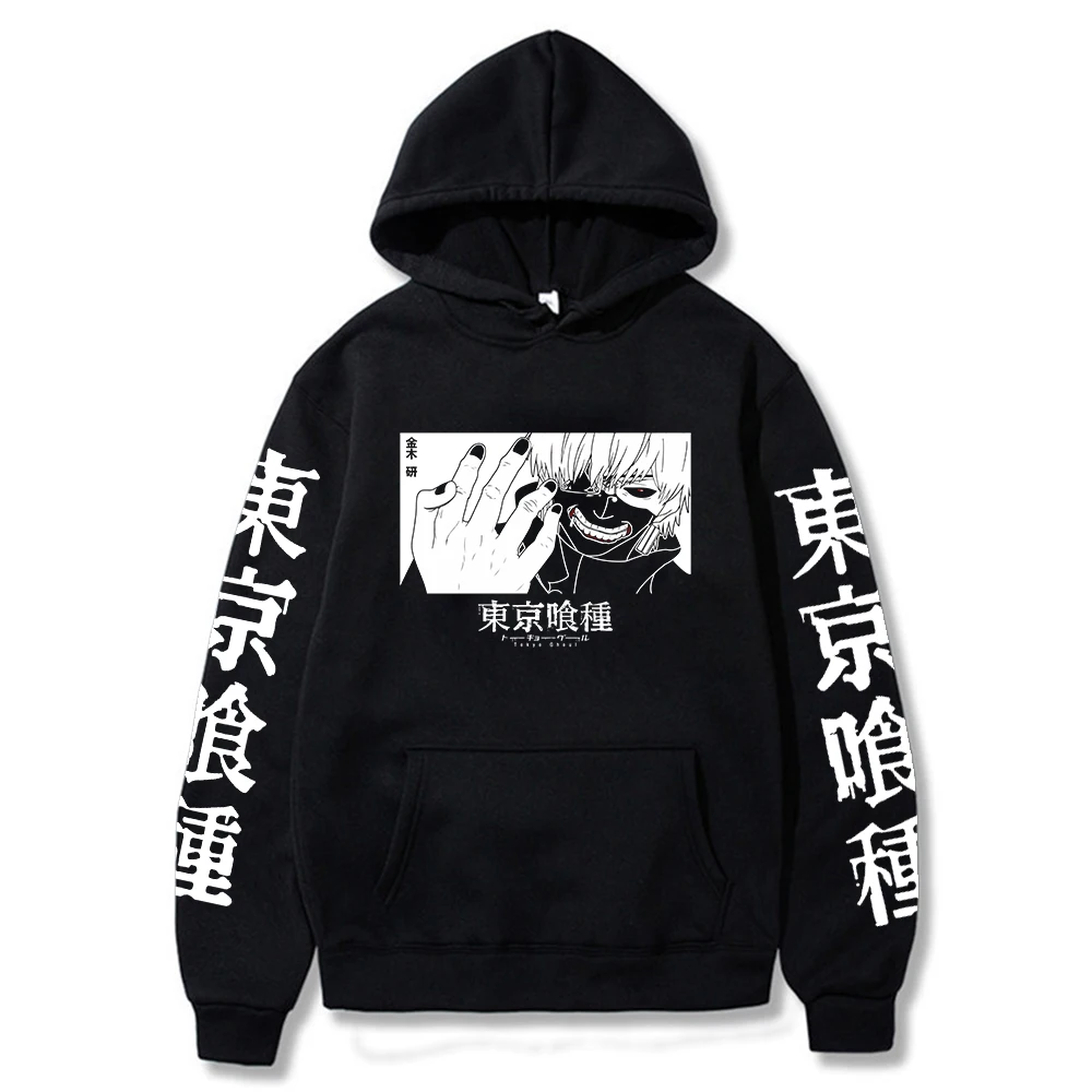 

Толстовка Kaneki Ken с аниме Токийский Гуль манга, свитшоты с трещинами на пальцах, удобный топ sweatsweat, толстовка, Свитшот