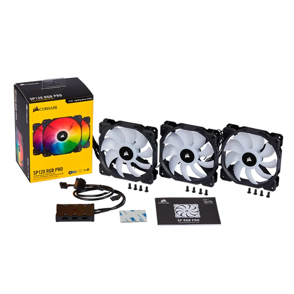 Высокопроизводительный светодиодный вентилятор CORSAIR SP120 RGB 120 мм тройная упаковка