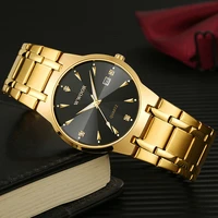wwoor top brand luxury new men gold black watch 2021 sports calendar quartz steel belt waterproof wristwatches relogio masculino