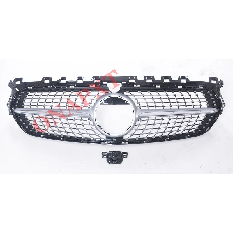 

Plastic Front Bumper Grill Mesh Racing Middle Grill Center Diamond Center Vertical Bar 2020 B180 B200 B260 For Benz B-class W247