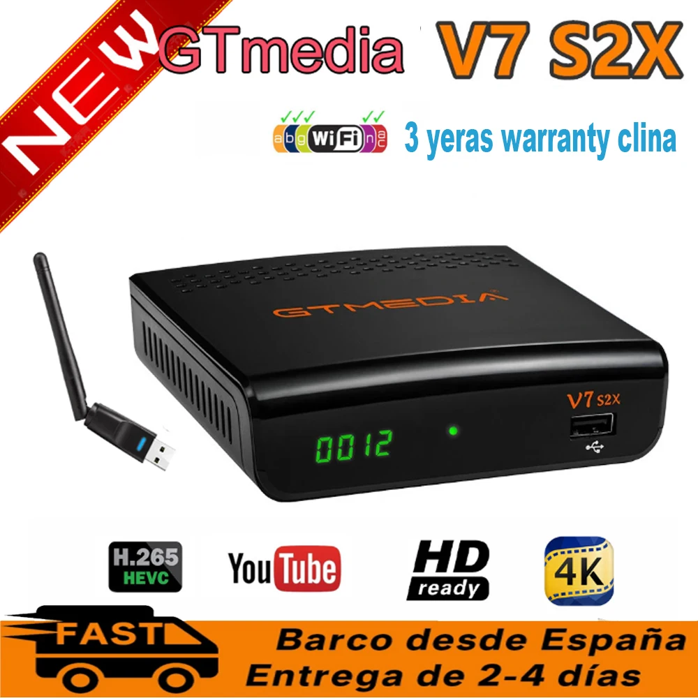HD 1080P Freesat v7 s2x DVB S2 цифра спутниковый телевизионный ресивер с usb Wi Fi Gtmedia v7s2x