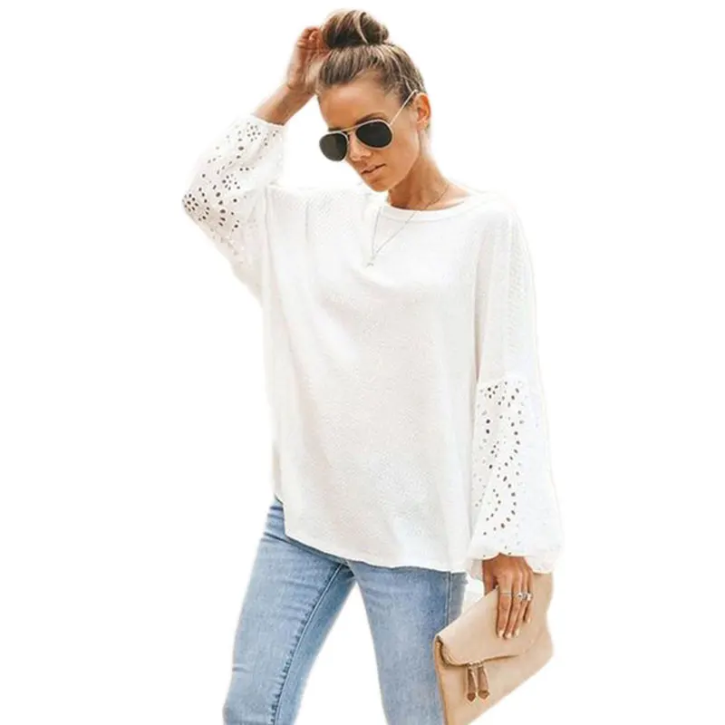 Pickyourlook элегантные белые кружевные рубашки сексуальные открытые женские с