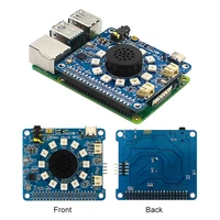 type c with rgb led 1w expansion board recording computer module sound recognition wm8960 dual mic for raspberry pi 4b voice hat