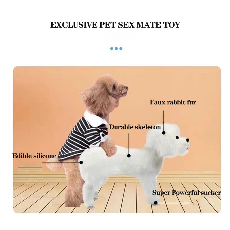 Juguete de silicona para perro, accesorio de simulaci&oacute;n de acoplamiento para perro, con ventilaci&oacute;n, para perros peque&ntilde;os, Bulldog-1