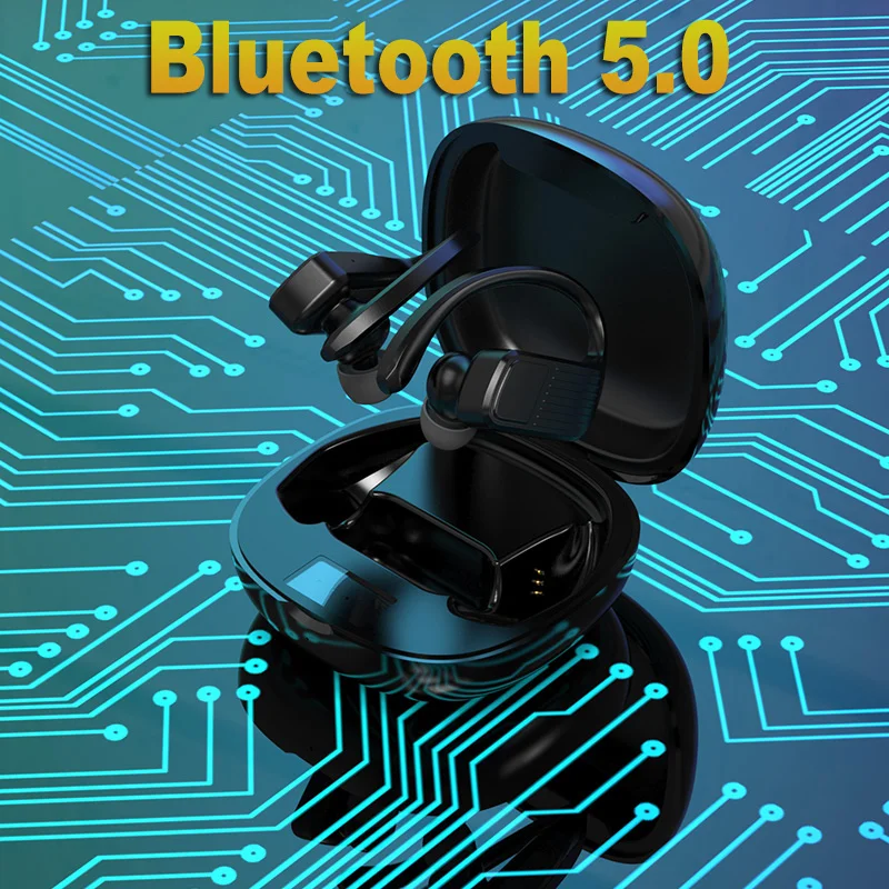 

T11 Wireless Bluetooth Earphones 5.0 TWS Sport Headphones Mini Headset Waterproof Earburds 8D Stereo Earbud with Charging Case