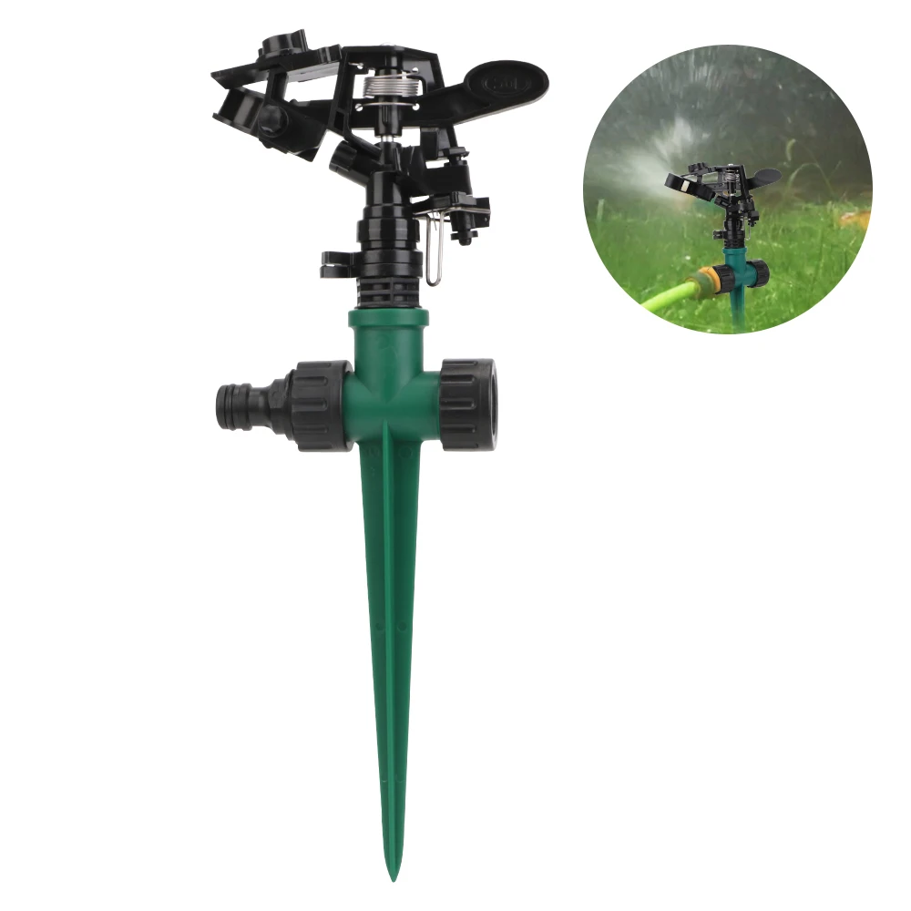 

With Impulse Spike 2pcs/lot 360 Degree Garden Sprinkler Sprayer Rotating Water Nozzle For Lawn Grass Irrigation Watering System