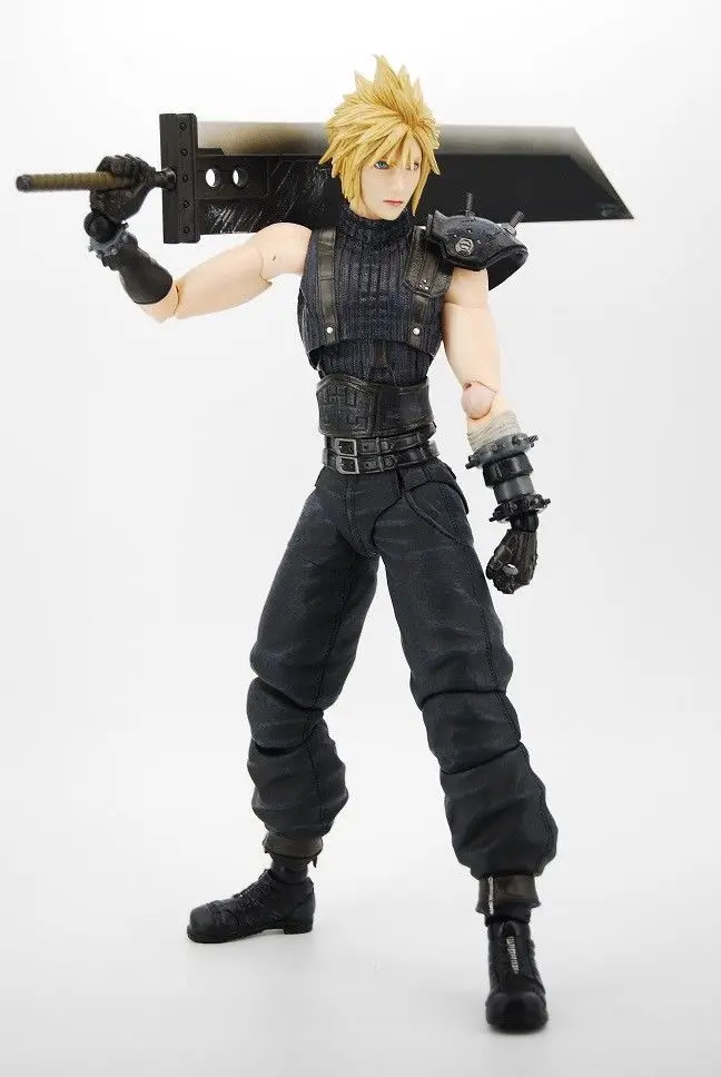 

Final Fantasy Vii Barret Wallace Cloud Action Figures Super Movable Joints Game Character Statue No Box
