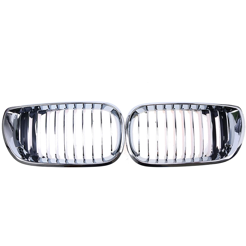 Гоночные грили POSSBAY Chrome для BMW 3-Series E46 320i/325i/325xi Touring 2002-2006 Facelift передние и