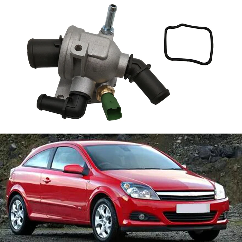 Двигатель охлаждающей жидкости на выходе термостат с корпусом в сборе для Opel