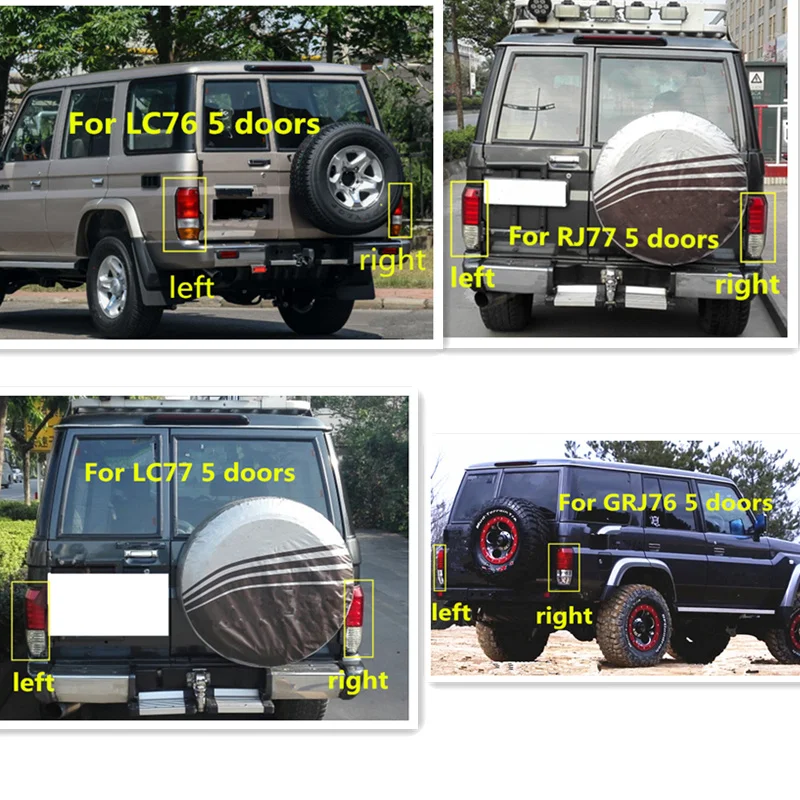 Задний бампер светодиодный светильник задняя фара для Prado Land Cruiser 91 96 LC70 FJ77 FJ78 FJ79