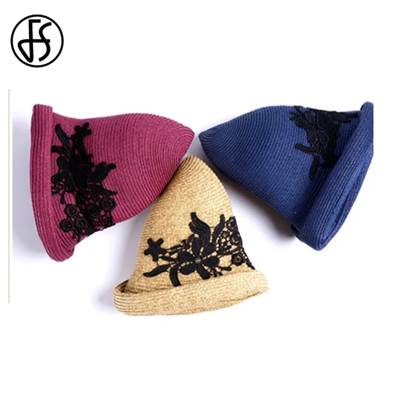 FS 2020 летняя соломенная шляпа для женщин с широкими полями Пляжная модная