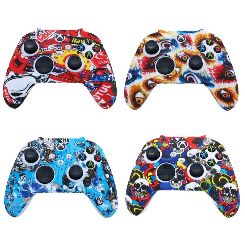 

Soft Silicone Protective Case Camouflage Shell Soft Rubber Cover Skin For Xbox Series X S Controller Gamepad Game Accessories