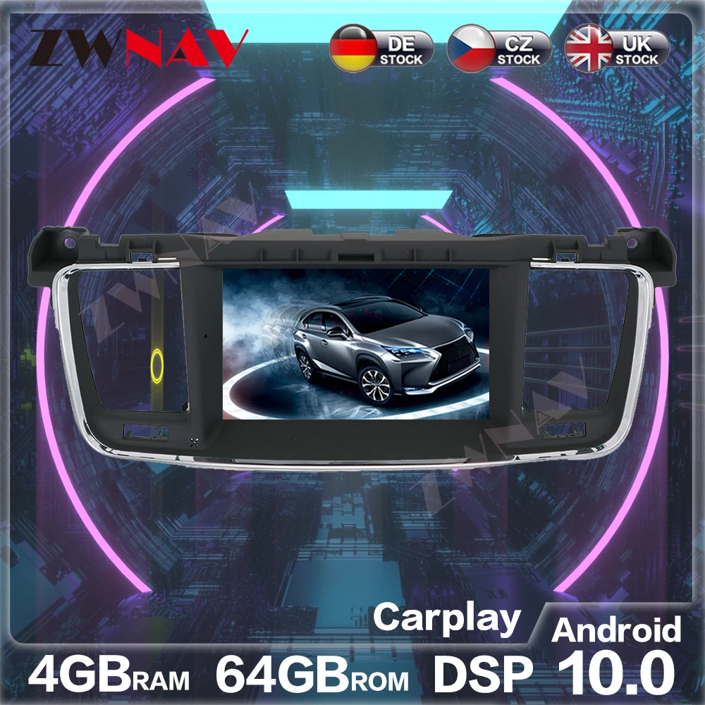 Для PEUGEOT 508 2011 2012 2013 2017 Android10 автомобильный DVD плеер gps навигация радио стерео