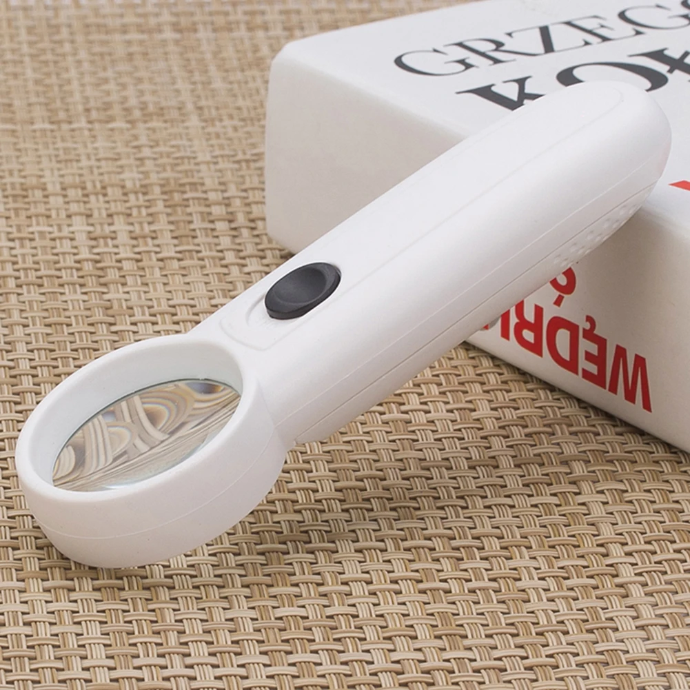 

15X Magnifying Glass with Light, Handheld Lighted Magnifier with Large Double Glass Lens Led Magnifiers for Seniors Reading