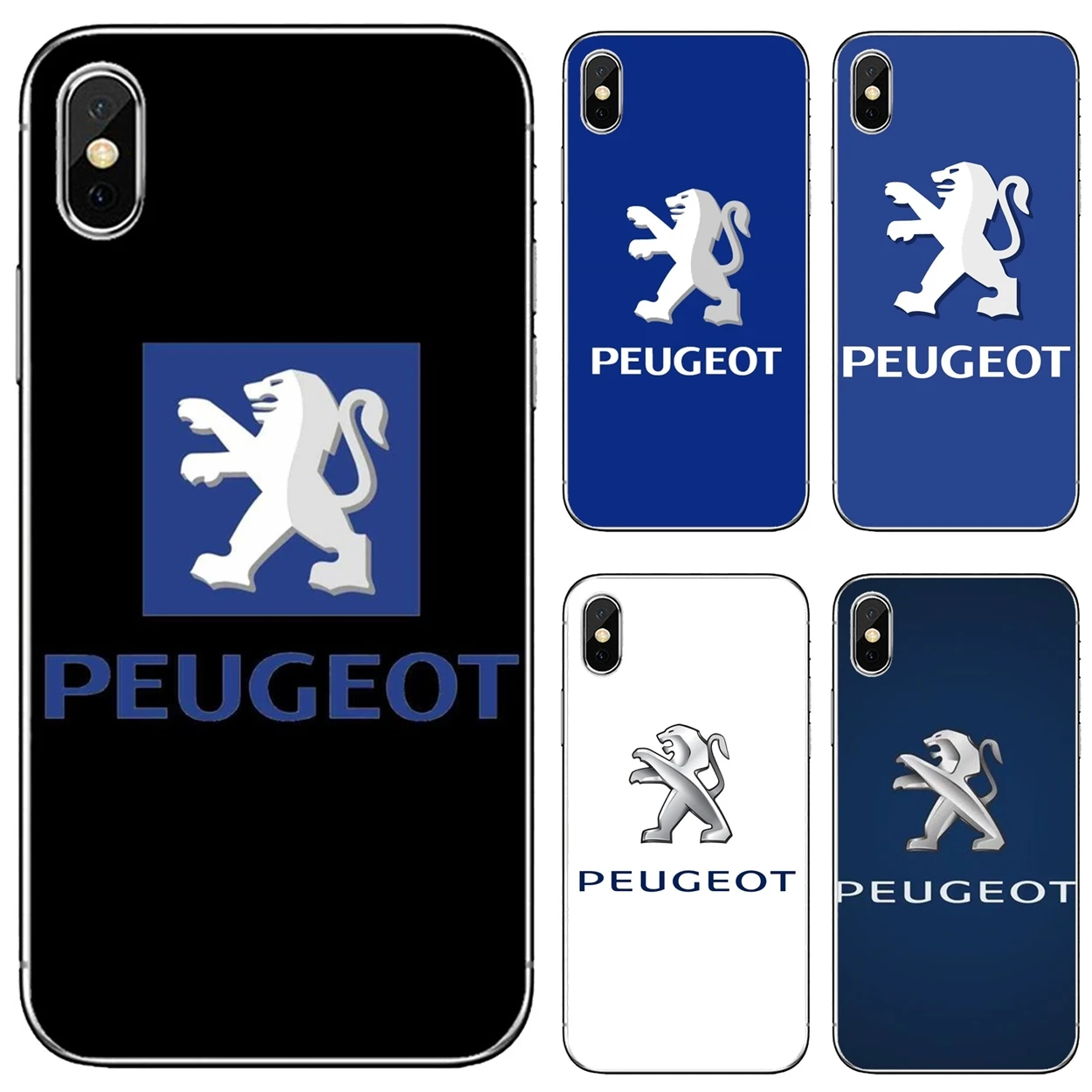 Мягкий чехол для Huawei P30 P40 P20 P7 P8 P9 P10 Lite Plus Pro 2015 2016 2017 Mini car Peugeot с логотипом|Бамперы| |