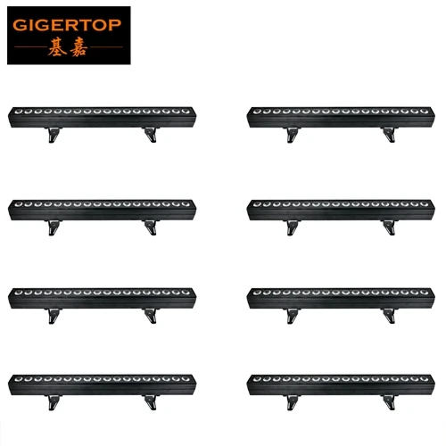 8 Gigertop 18x18 Вт RGBWA UV 6в1 пиксельный светодиодный светильник для прожектора 1 м длиной Tyanshine светодиоды индивидуальный DMX вентилятор для управления крутая модель для помещений - Цвет: 8