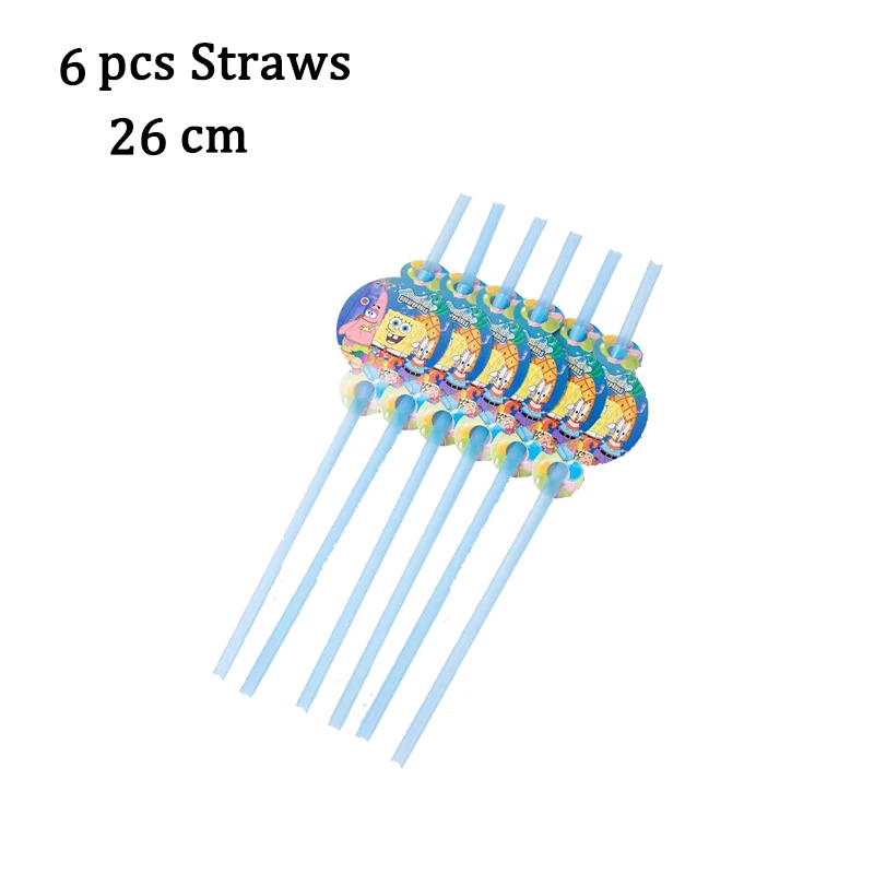 107Pcs Sponge-Bob Children Birthday Party Disposable Tableware Decorations Peper Cup Plate Baby Shower Wedding Supplies - купить по