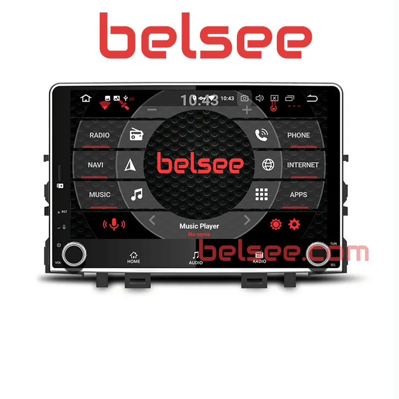 Belsee Восьмиядерный PX5 Ram 4+ 64GB Android 9,0 Авторадио мультимедийное головное устройство gps Navi для Kia Rio 4 K2