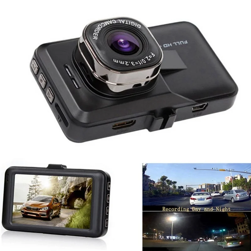 Высокое качество вождение автомобиля Регистраторы 3 0 дюймов Экран 120 градусов