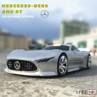 maisto 132 mercedes benz amg gt vision gran turismo gt6 alloy car model static die casting model collection of die