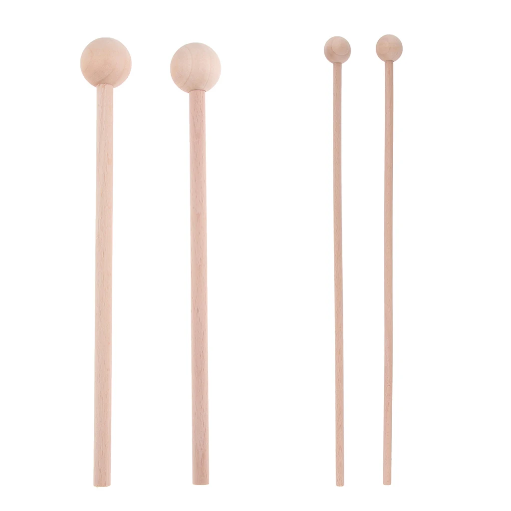 

Pack of 2 Wooden Tongue Drum Stick Mallets Wood Percussion Sticks Hammer Drumsticks Percussion Instrument Accessories