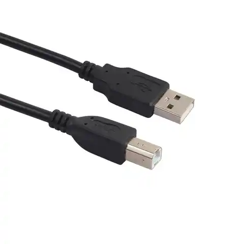 Кабель USB 1,5, 2,0 м/3 м, высокоскоростной кабель для принтера, Длина A-B, экранированный инструмент черного цвета, линия передачи данных