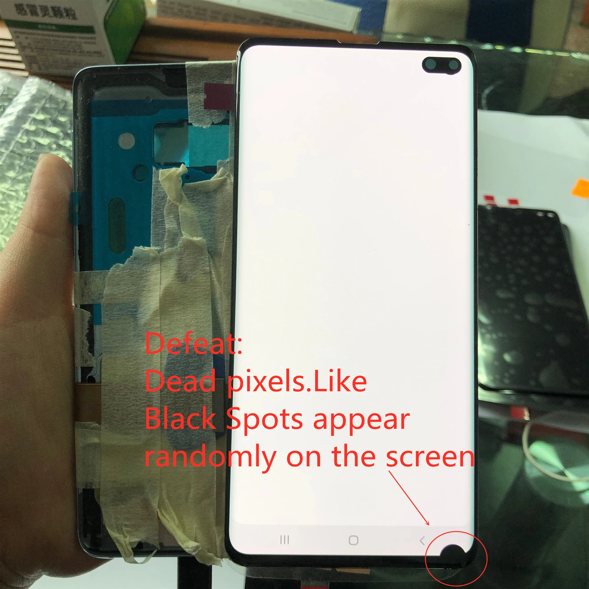 Оригинальный супер AMOLED LCD для Samsung Galaxy S10 plus + SM G9750 G975F дисплей с сенсорным экраном