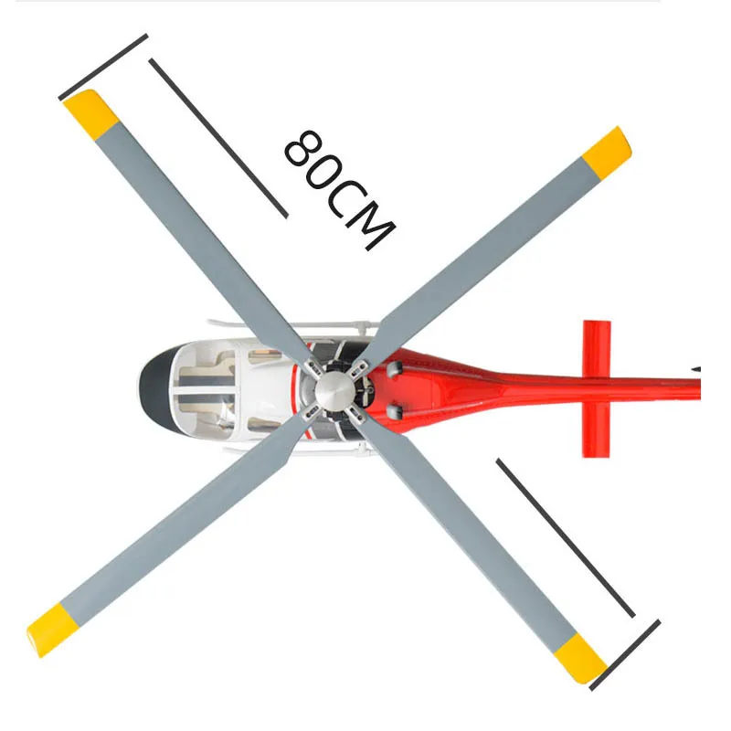 Flywing 6CH бесщеточные весы GPS вертолет звонок 206 почти RTF с полетным контроллером