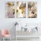 Карта мира акварелью Модульная картина s и принты на холсте скандинавский Куадрос Настенная картина для гостиной