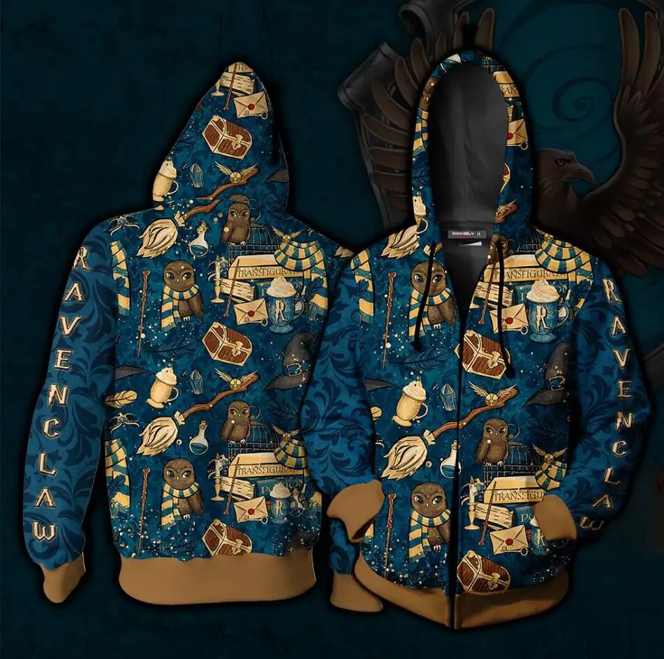 Школа Хогвартс Гермиона Гриффиндор Hufflepuff Ravenclaw Slytherin Косплей Костюм Толстовка